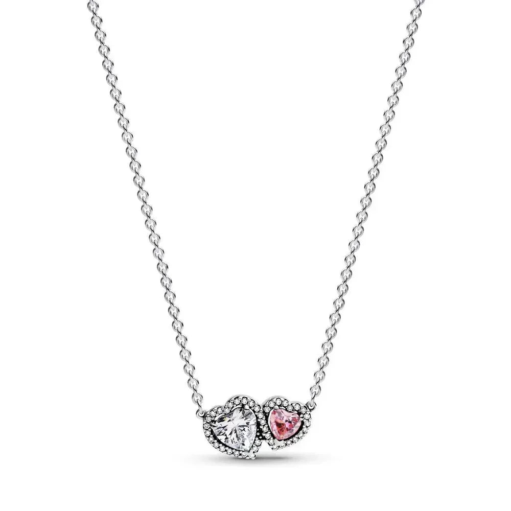 Colar de Prata Amor em Dobro