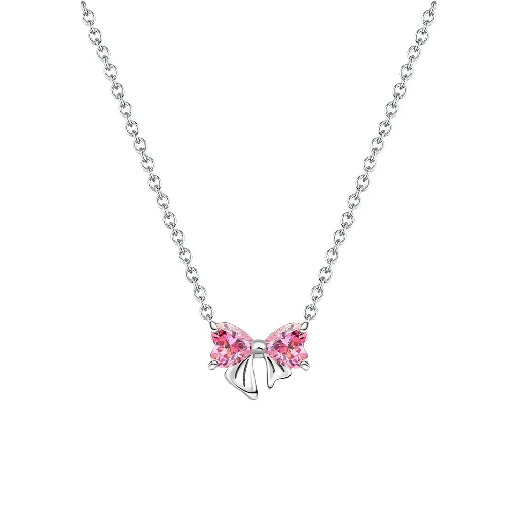Colar de Prata Graça em Rosa